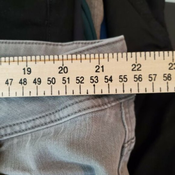 Lane Bryant Gray Ankle Genius Fit Jeans Womens 26 zip fly - Picture 7 of 9